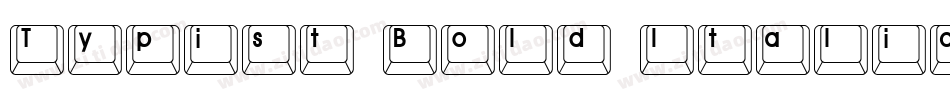 Typist Bold Italic字体转换